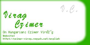 virag czimer business card